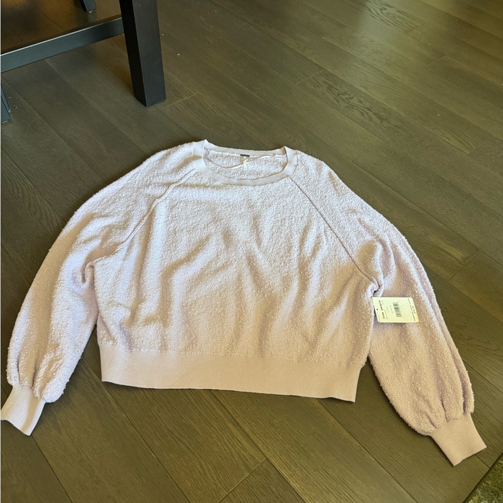 NWT Free People Light Purple Crew Neck Sweater